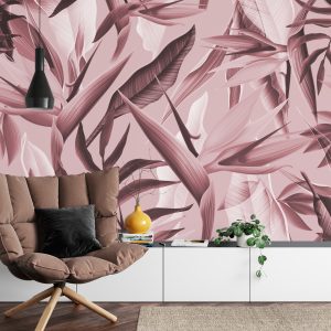 Papier Peint Rose Tropicalia – Image 4