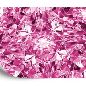 Papier Peint Facettes Du Luxe En Rose – Image 2