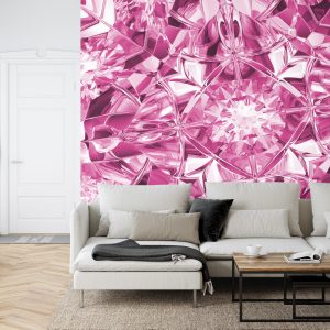 Papier Peint Facettes Du Luxe En Rose – Image 6