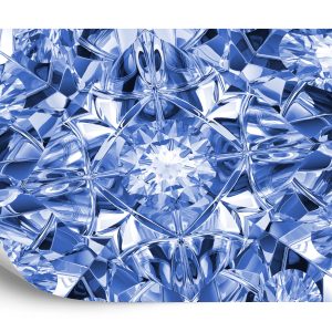 Papier Peint Facettes Du Luxe En Bleu – Image 2