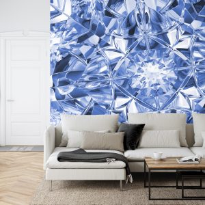 Papier Peint Facettes Du Luxe En Bleu – Image 6