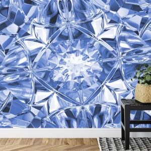 Papier Peint Facettes Du Luxe En Bleu – Image 7