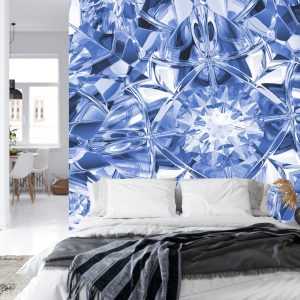 Papier Peint Facettes Du Luxe En Bleu – Image 8