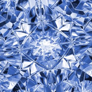 Papier Peint Facettes Du Luxe En Bleu – Image 1