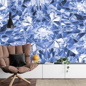 Papier Peint Facettes Du Luxe En Bleu – Image 4