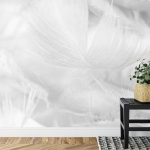 Papier Peint Plumes En Noir Et Blanc – Image 7