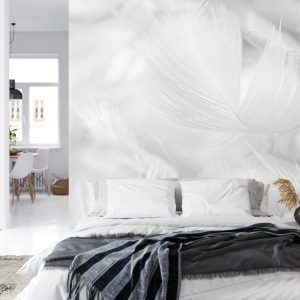 Papier Peint Plumes En Noir Et Blanc – Image 8