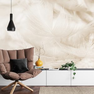 Papier Peint Plumes En Sépia – Image 4