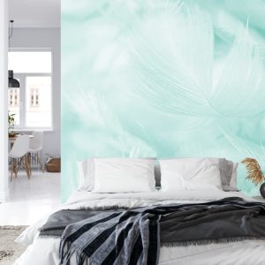 Papier Peint Plumes En Turquoise – Image 8