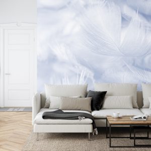 Papier Peint Plumes En Bleu – Image 6