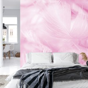 Papier Peint Plumes En Rose – Image 8