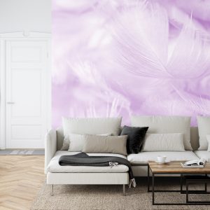 Papier Peint Plumes En Violet – Image 6