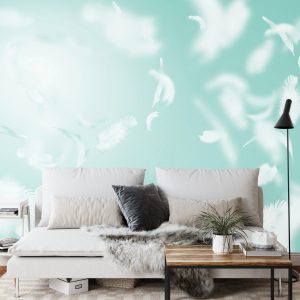 Papier Peint Flottant En Vert – Image 3