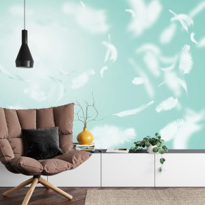 Papier Peint Flottant En Vert – Image 4