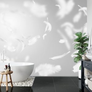 Papier Peint Flottant En Noir Et Blanc – Image 5