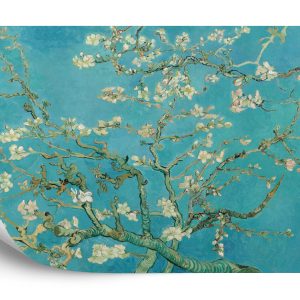 Papier Peint Fleurs De Van Gogh En Turquoise – Image 2