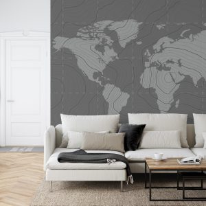 Papier Peint Carte Du Monde Moderne – Image 6