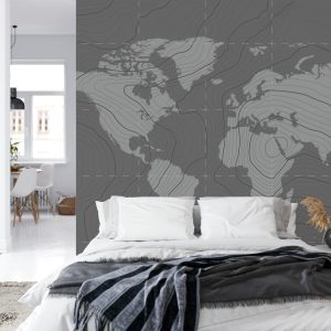 Papier Peint Carte Du Monde Moderne – Image 8