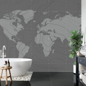 Papier Peint Carte Du Monde Moderne – Image 5