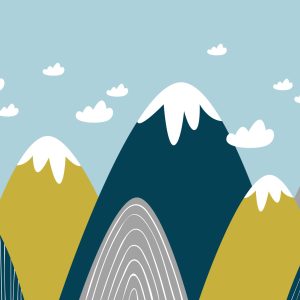 Papier Peint Petites Et Grandes Montagnes – Image 1