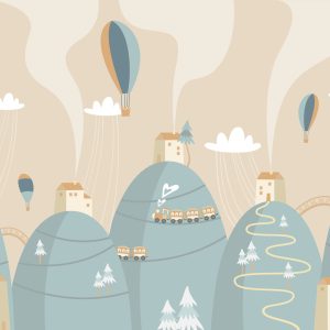Papier Peint Maisons Endormies – Image 1