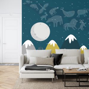 Papier Peint Grandes Étoiles Petites Montagnes – Image 6