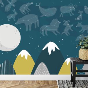 Papier Peint Grandes Étoiles Petites Montagnes – Image 7