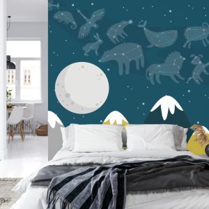 Papier Peint Grandes Étoiles Petites Montagnes – Image 8