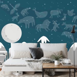 Papier Peint Grandes Étoiles Petites Montagnes – Image 3