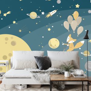 Papier Peint La Promenade Dans L'espace De M. Fox – Image 3