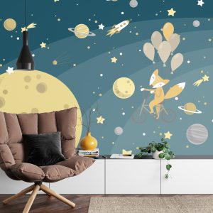 Papier Peint La Promenade Dans L'espace De M. Fox – Image 4