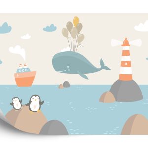 Papier Peint Baleine Ohé ! – Image 2