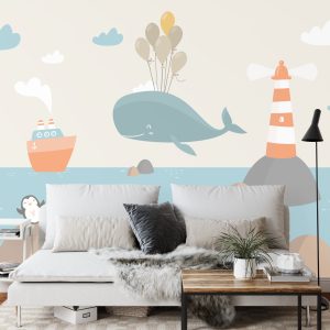 Papier Peint Baleine Ohé ! – Image 3