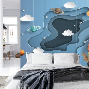 Papier Peint À Travers L'espace Papercut Series – Image 8