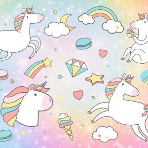 Papier Peint Rêves De Licorne – Image 1