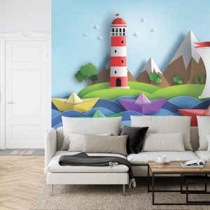 Papier Peint Sail Away Papercut Série – Image 6