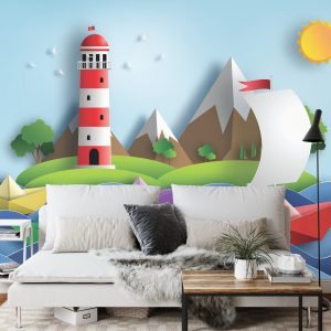 Papier Peint Sail Away Papercut Série – Image 3