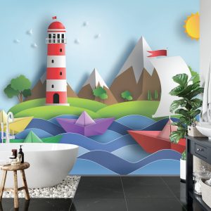 Papier Peint Sail Away Papercut Série – Image 5