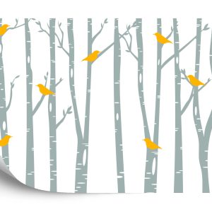 Papier Peint Oiseaux & Bouleau – Image 2