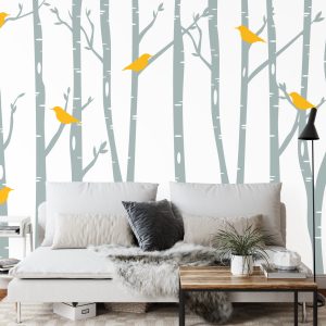 Papier Peint Oiseaux & Bouleau – Image 3