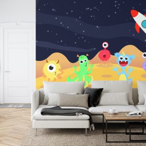 Papier Peint Monster Mayhem Dans L'espace – Image 6