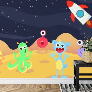 Papier Peint Monster Mayhem Dans L'espace – Image 7