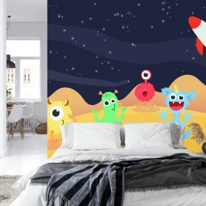 Papier Peint Monster Mayhem Dans L'espace – Image 8