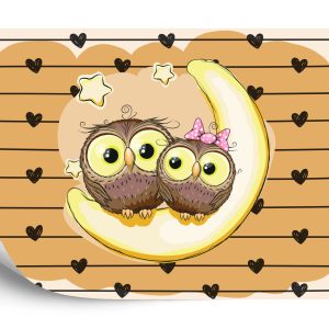 Papier Peint Les Câlins : Oliver Et Olivia – Image 2