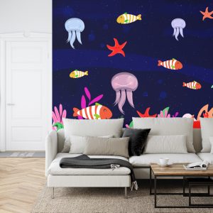 Papier Peint Amis Sous Les Vagues Deep Blue – Image 6