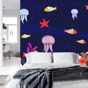 Papier Peint Amis Sous Les Vagues Deep Blue – Image 8