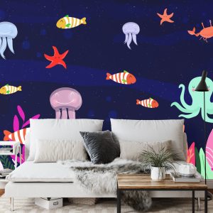 Papier Peint Amis Sous Les Vagues Deep Blue – Image 3