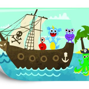 Papier Peint Monstre Mayhem Pirates – Image 2