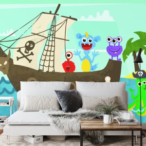 Papier Peint Monstre Mayhem Pirates – Image 3
