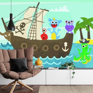 Papier Peint Monstre Mayhem Pirates – Image 4